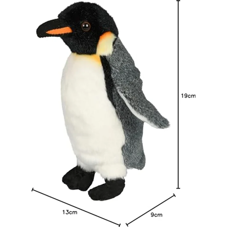 Uni-Toys Kuscheltier Kaiserpinguin - 19 cm (Höhe) - Plüsch-Vogel, Pinguin - Plüschtier, lebensecht und kuschelweich - ideal zum Spielen und Dekorieren – Bild 6