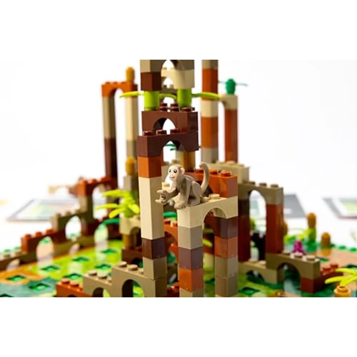 Asmodee Lego Monkey Palace, offizielles Gesellschaftsspiel für 2-4 Spieler, Bananenpunkte sammeln und bauen, ab 10 Jahren, 45 min Spielzeit – Bild 5