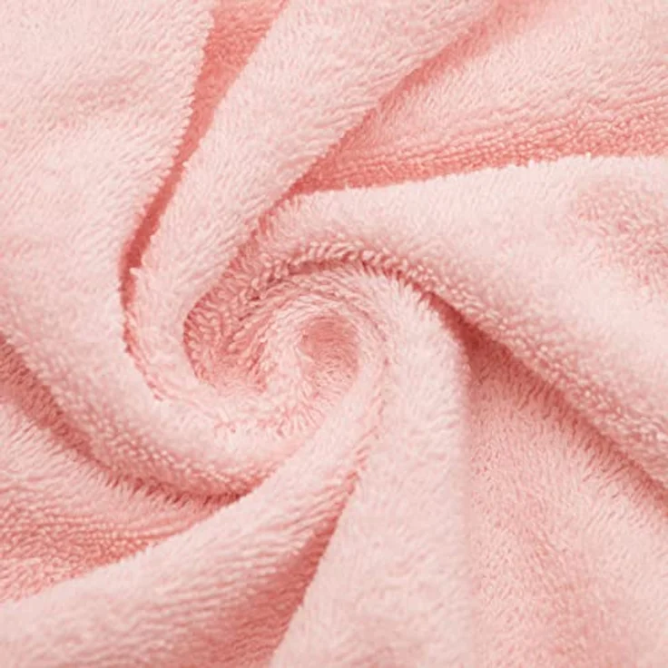 ZOLLNER Kapuzenhandtuch, Walkfrottee 100 x 100 cm, 100% Baumwolle, rosa mit Hündchen-Einstickung – Bild 6