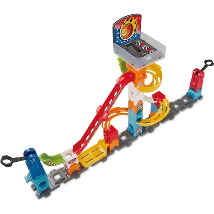 VTech Marble Rush - Interaktives Basketball-Bahn-Set S500 mit 41 Teilen, 6 MarBalls, Vielseitige Aufbauoptionen, Fördert Kreativität und Motorik, inkl. farbiger Anleitung – Bild 2