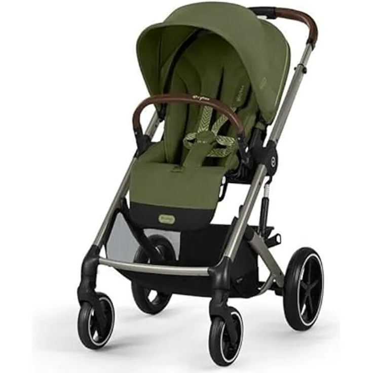 Cybex Balios S Lux Kinderwagen, flexibel von Geburt bis Kleinkind, Moos Green, Kollektion 2025