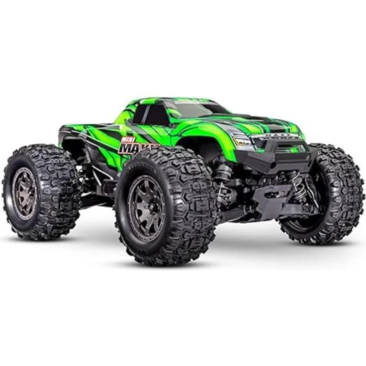 TRAXXAS Mini Maxx 4WD Brushless BL-2S RTR 1:12 Monster Truck grün mit Akku + 2A USB/C-Lader, Ferngesteuertes Auto mit High-Performance Funksteuerung – Bild 1