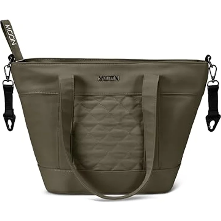 MOON Wickeltasche V-Shape moss, 15 Liter Stauraum, inkl. Wickelunterlage und Flaschentasche, robust und pflegeleicht – Bild 2