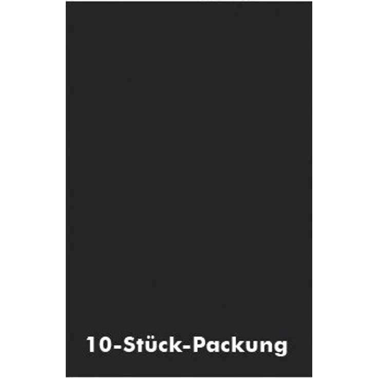 Folia Bringmann - Color-Bastelkarton, 220g/m², 50x70cm, 10 Bogen, Schwarz [Spielzeug] – Bild 1