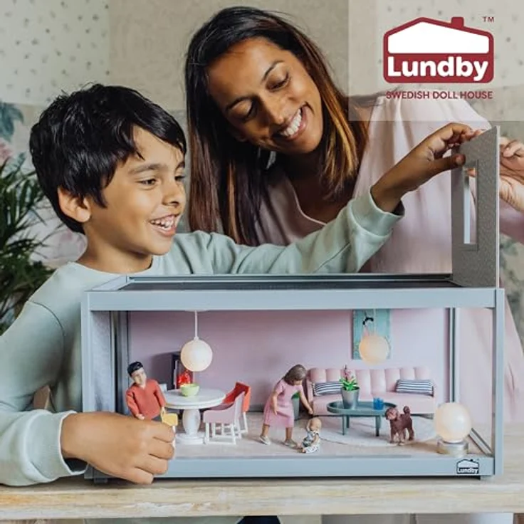Lundby Puppenhausmöbel Puppenhauszubehör, 5 Teile aus natürlichen Materialien, für Kinder ab 4 Jahren – Bild 6