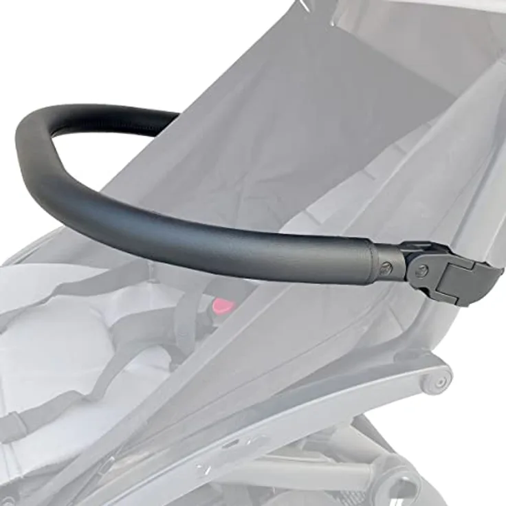 Brogtorl Stoßstange Armlehne Griff für Babyzen YoYo 2 und Yoyo+, hochwertiges PU Leder, Schwarz