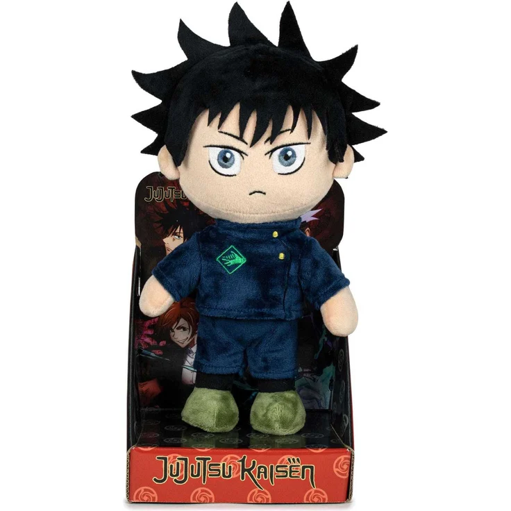 Play by Play Jujutsu Kaisen Plüschfigur Megumi, 27 cm große Kuscheltierfigur aus 100% Polyester, offiziell lizenziert, ideal für Kinder und Sammler – Bild 1