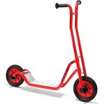 Winther Viking Tretroller, rutschfeste Trittfläche, kinderfreundlich, rot, für Koordination und Balance, max. 50 kg