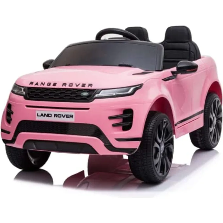 FINOOS Kinder Elektroauto Range Rover Evoque 12V Original Lizenz Kinderauto Kinderfahrzeug Elektroauto (Rosa) für Kinder von 1 bis 4 Jahren