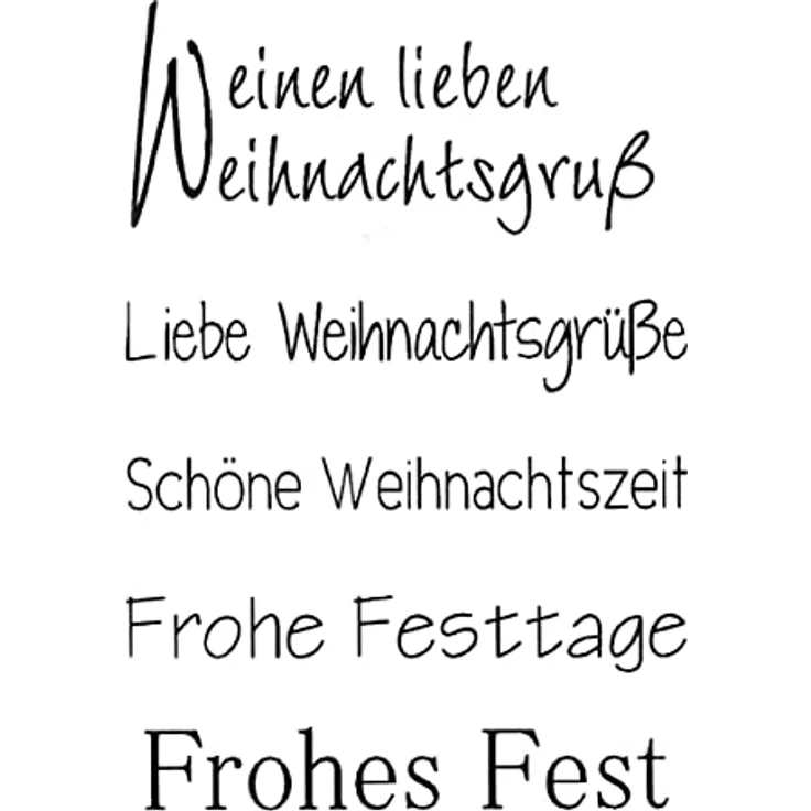 Clear Stamp Silikon Stempel "Weihnachtsgruß" DIY Basteln