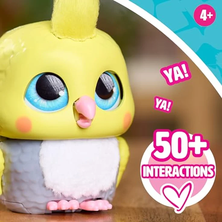 Just Play furReal Handfuls - Kakadu, interaktive Spielfigur mit über 50 Geräusch- und Bewegungsvarianten, kompakt für unterwegs, für Kinder ab 4 Jahren – Bild 5