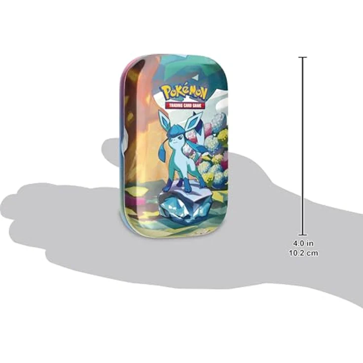 Pokémon Mini-Tin-Box Karmesin & Purpur – Prismatische Entwicklungen: Glaziola, (2 Boosterpacks & 1 Münze) – Bild 3