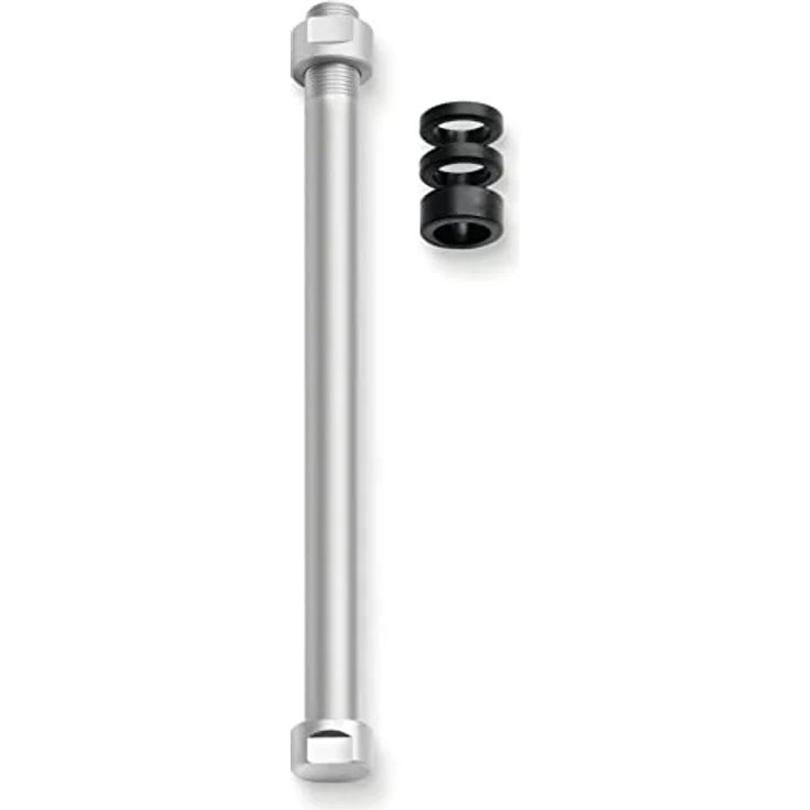 TACX Hinterradsteckachse 10x135 mm für Heimtrainer - Silber. – Bild 4