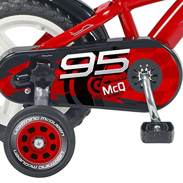 Huffy Disney Cars 12 Zoll Kinderfahrrad, rot - mit abnehmbaren Stützrädern und offizieller Disney Lizenz – Bild 5