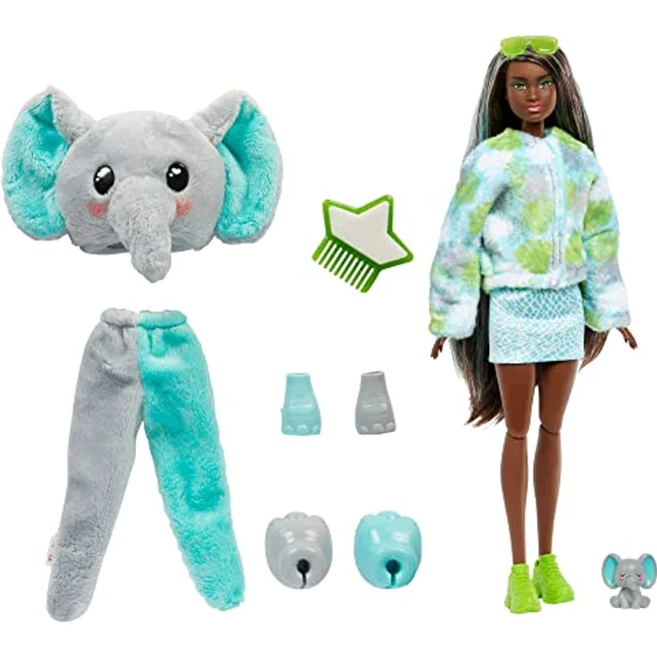 Mattel HKP98 Cutie Reveal Barbie Jungle Series - Elephant – Bild 4