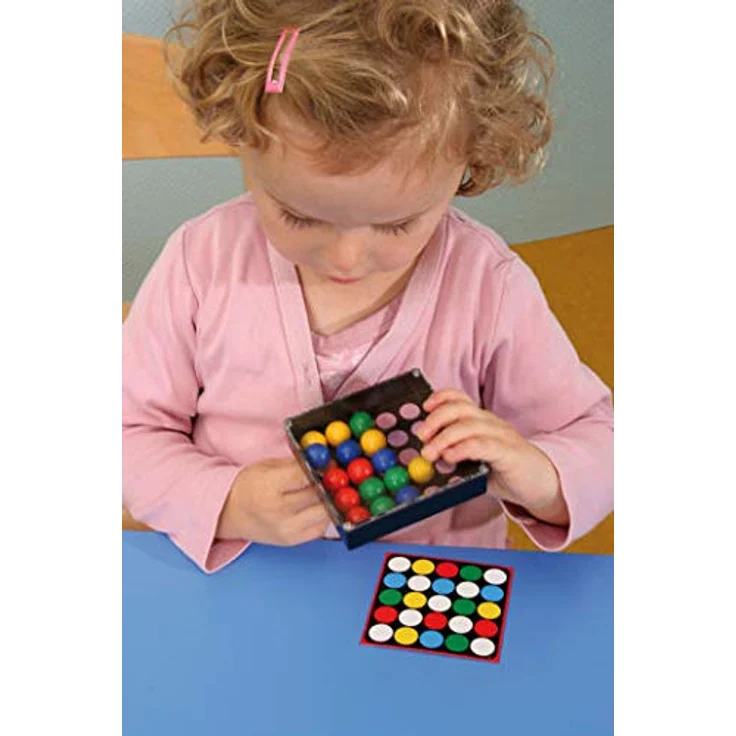 Betzold Tricky Fingers Lernspiel Konzentration Logisches Denken Spielzeug mit 14 Vorlagekarten, 2 Spiel-Kästchen – Bild 2