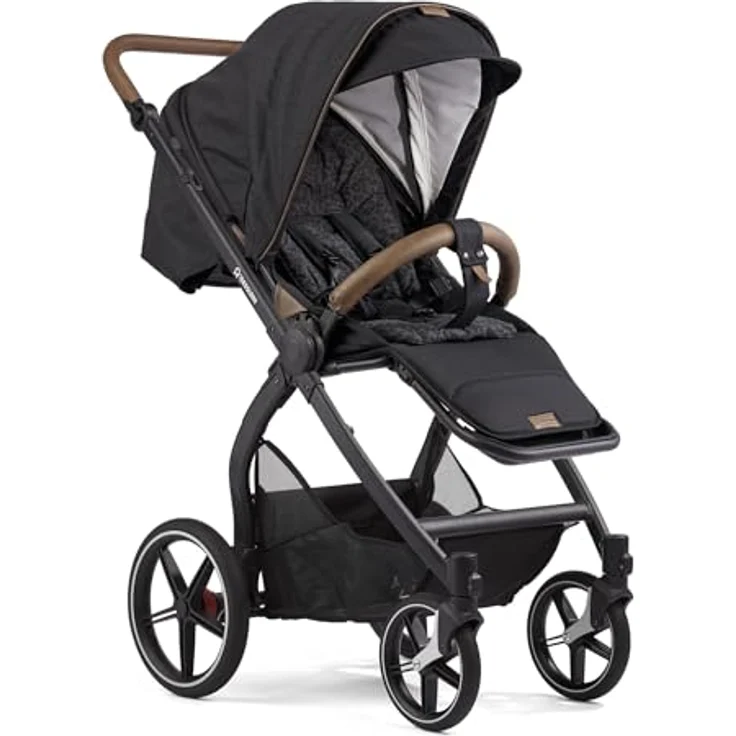 Gesslein FX4 Swing 2in1 Kinderwagen-Set, inkl. Babywanne Panorama Lyx, leichte Bauweise, ergonomische Liegeposition, umsetzbare Sitzeinheit, erweiterbares Sonnendach – Bild 6