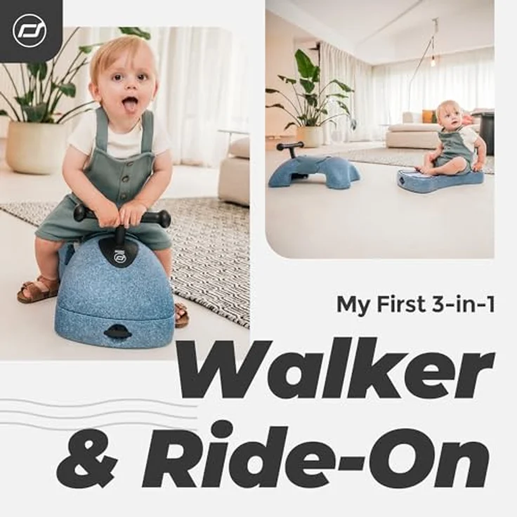 Scoot&Ride My First 3in1 Babyroller / Babyrutscher steel – Bild 2