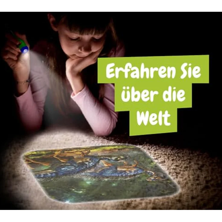 Science4you Dino Taschenlampe, Projektor für Kinder ab 4 Jahren mit 24 Dinosaurier-Bildern und A2-Poster, Lernspielzeug und Geschenk für kleine Paläontologen – Bild 5