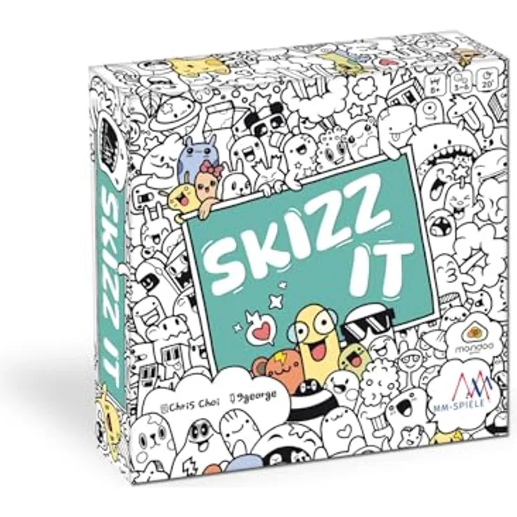 MM-SPIELE Skizz It – Rasantes Zeichenspiel mit hoher Interaktion, für 3–6 Spieler ab 8 Jahren, ideal für Partys