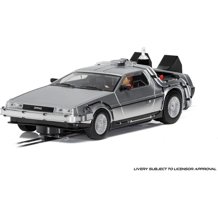 Hornby DeLorean, Back to the Future 2 Slotcar 1:32 mit detaillierter Dekoration und Mr. Fusion Reactor