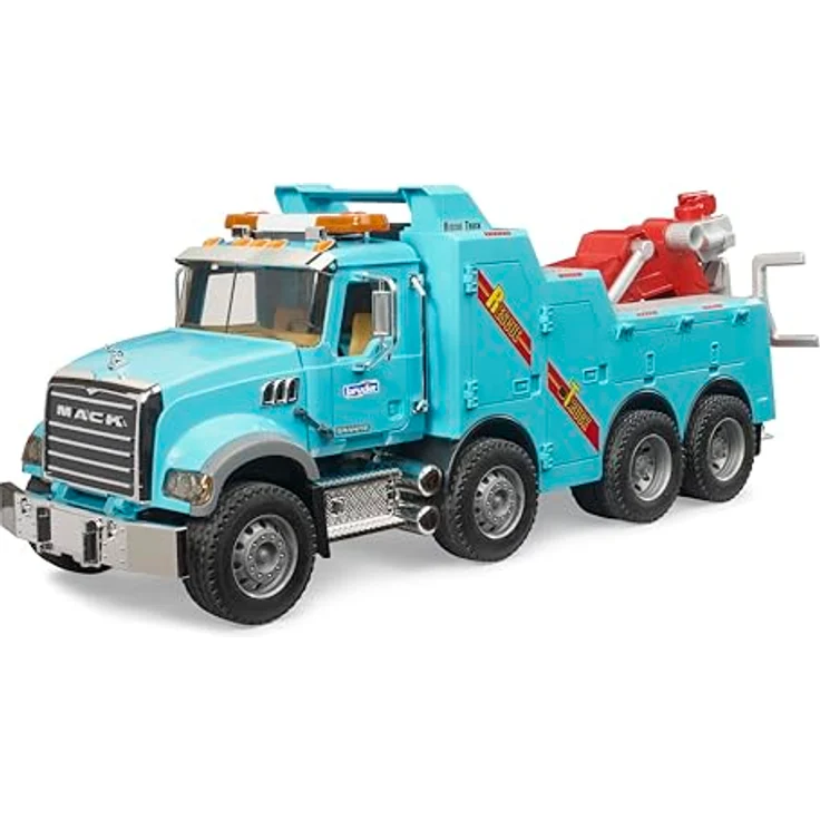 bruder MACK Granite Abschlepp-LKW, 63 cm mit Light & Sound Modul, realistische Ausstattung und robuster Kunststoff – Bild 1