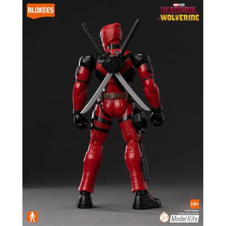 Dickie Blokees Marvel Deadpool Bausatz bewegliche Figur, 86 Teile mit Blitz- und Energieeffekten, 13 cm hoch – Bild 3