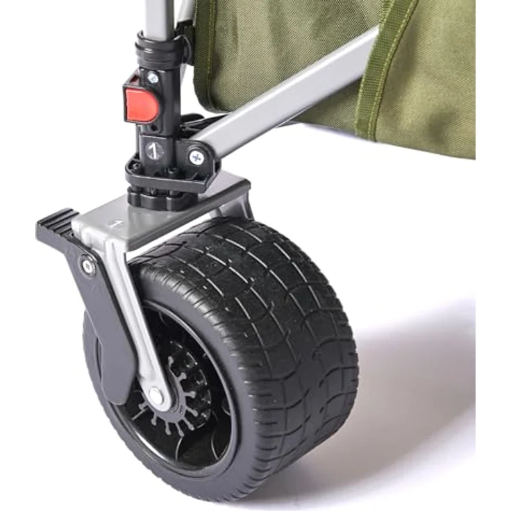 Coleman Ultimate Terrain Bollerwagen, 180 kg Tragkraft, 132 L Volumen, klappbar, grün-grau-schwarz – Bild 6