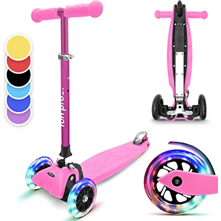 Fun Pro ONE Roller, der Sichere Premium Roller für Kinder ab 3 Jahren, LED Räder, faltbar, 3 Jahre Garantie, in bunten Farben – Bild 1
