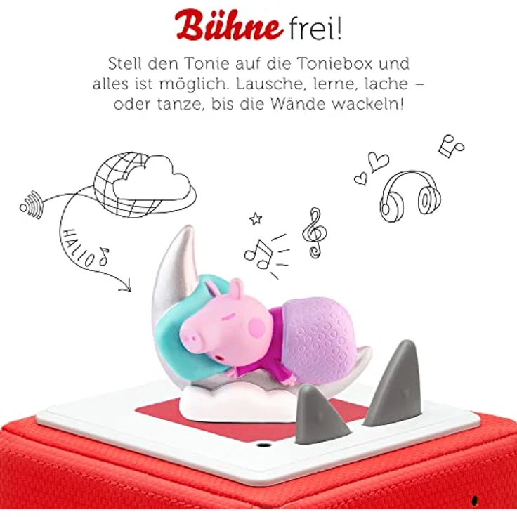 tonies Hörfigur für Toniebox, Peppa Wutz – Gute Nacht Geschichten, Hörspiel für Kinder ab 3 Jahren, Spielzeit ca. 41 Minuten – Bild 2
