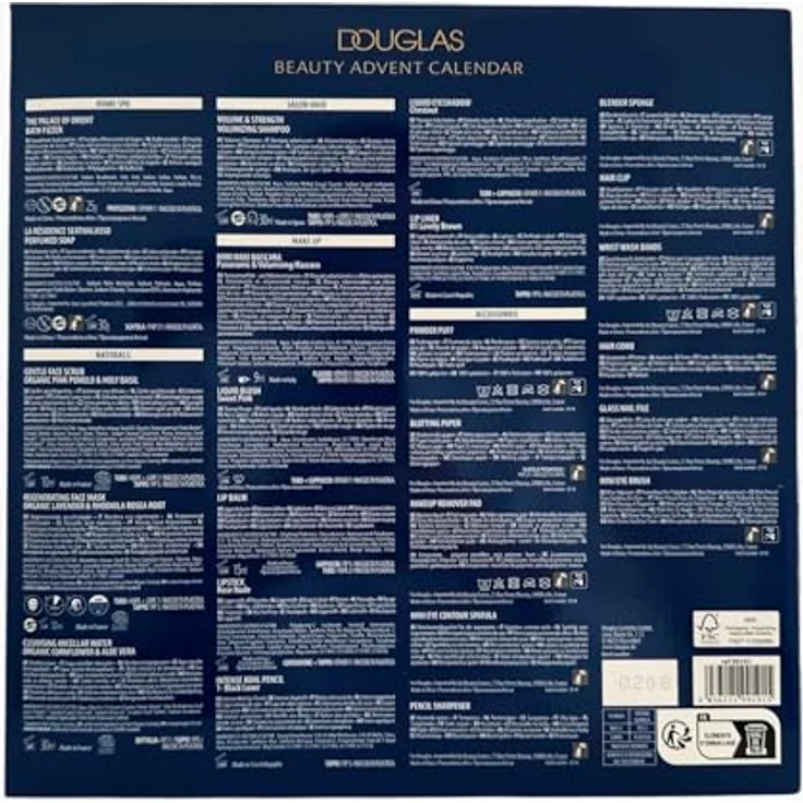 Douglas ADVENTSKALENDER 2024 CHRISTMAS BEAUTY PFLEGE & MAKE-UP ADVENT CALENDAR BLAU - 24 PFLEGE & MAKE UP HIGHLIGHTS FÜR DAMEN - LIMITIERT – Bild 5