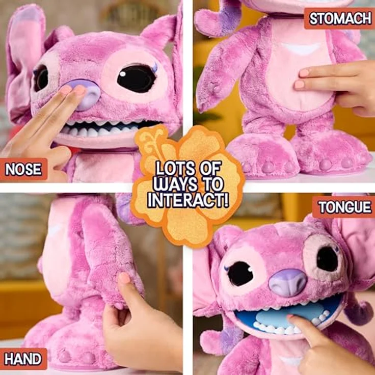 Just Play Disney Stitch Ultimate Angel, interaktives Kuscheltier mit Tonfunktion, 43 cm, für Kinder ab 3 Jahren – Bild 5