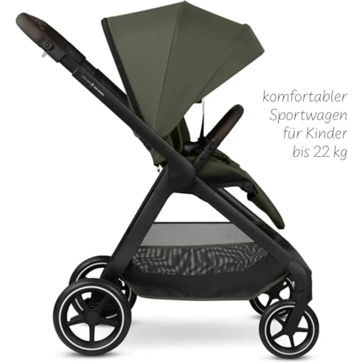 ABC Design City Life 2in1 Kombikinderwagen Set mit Tragewanne, kompakt für die Stadt, robuste Reifen, Farbe Avocado – Bild 6