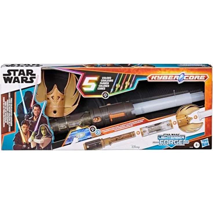Star Wars Lightsaber Forge Farbwechsel-Lichtschwert, elektronisches Spielzeug für Jungen und Mädchen ab 6, 5 verschiedene Farben, glühendes Kernstück – Bild 4