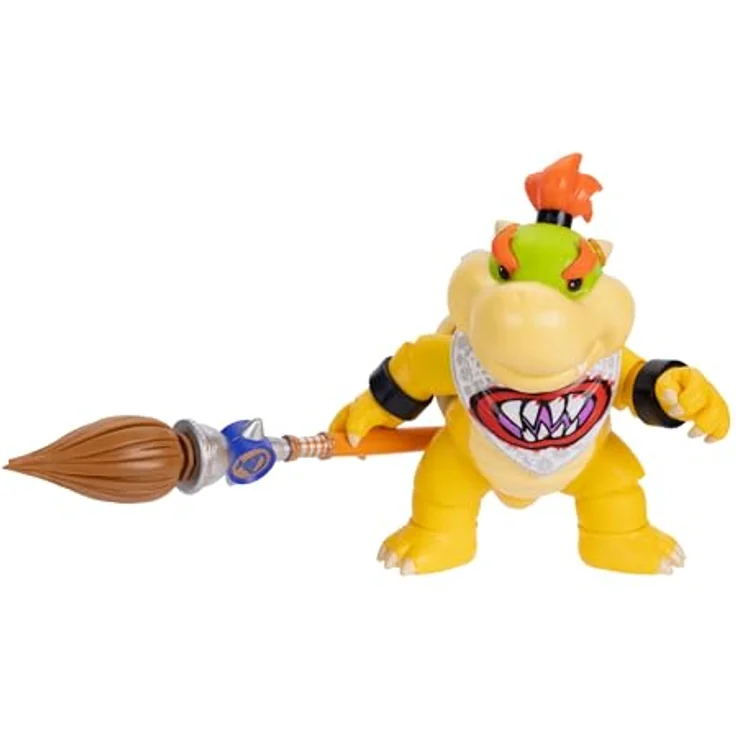 Jakks Pacific „Super Mario Galaxy“-Film: Bowser Jr. Actionfigur 5" mit 17 Gelenkpunkten und Pinsel-Zubehör, offiziell lizenziert, ab 3 Jahren – Bild 4