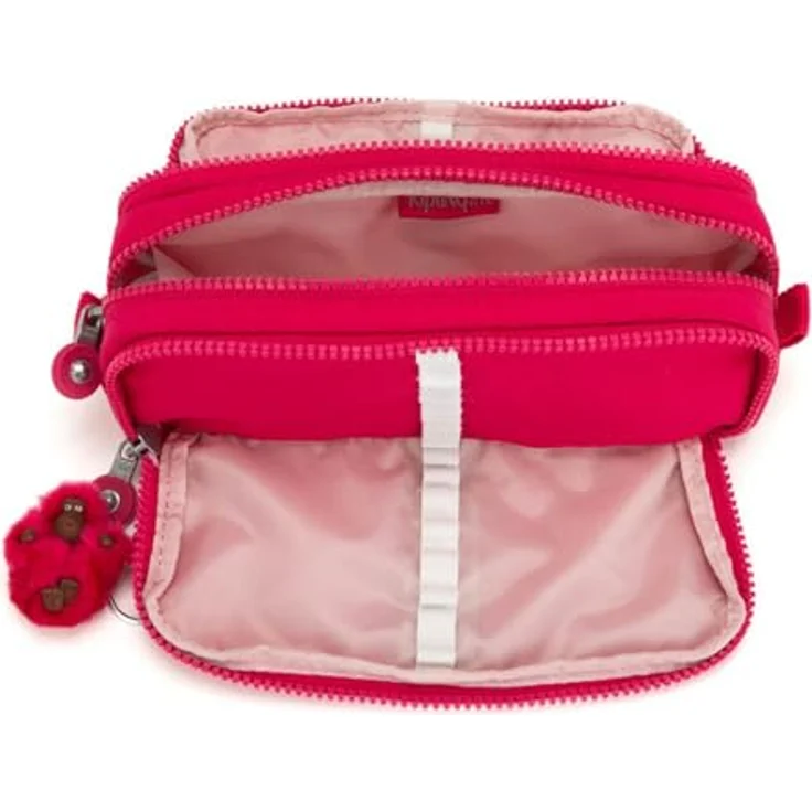 Kipling GITROY Großes Federetui, Wasserabweisend, mit Reißverschluss und mehreren Fächern, True Pink (Rosa) – Bild 4