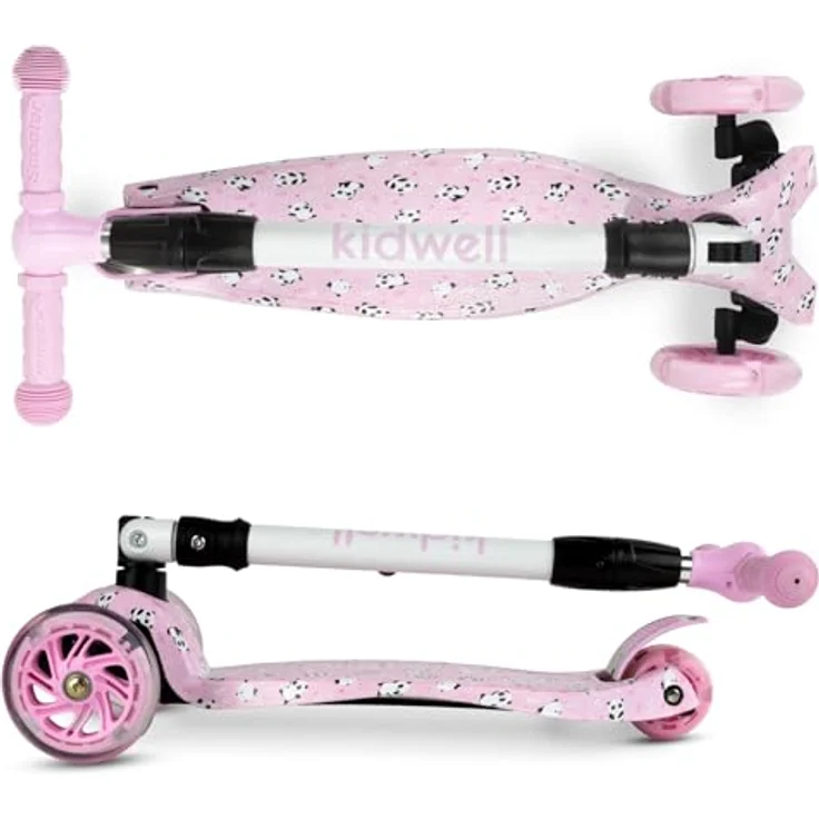 COIL VENTO Dreiradscooter Kinderroller, Balance-Roller mit ABEC-7-Lagern, 3-stufiger Lenkradverstellung und LED-Rädern – Bild 6