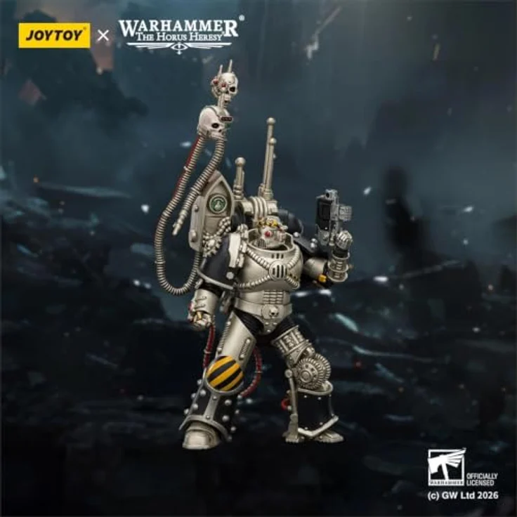 Joy Toy Warhammer The Horus Heresy Iron Warriors Legion Praevian, 12 cm Actionfigur mit Boltpistole, detailreich und voll beweglich – Bild 2