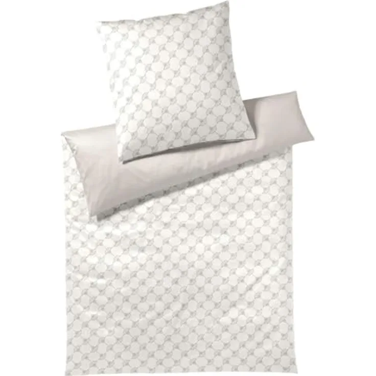 Joop! Bettwäsche Cornflower Double 4083 Light Cream - 77 Kissen 40x80 cm, Comfort-Satin im Kornblumen-Design