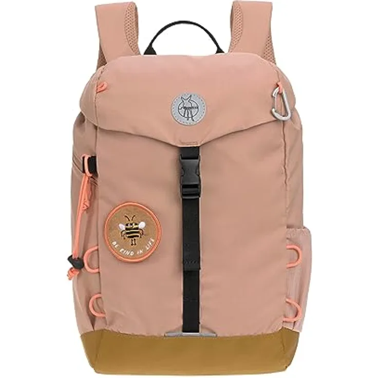 LÄSSIG Big Outdoor Backpack Nature Braun, Kinder Wanderrucksack mit Brustgurt, 14 Liter, wasserabweisend