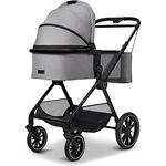 MOON CLICC stone/melange Kombi-Kinderwagen bis 22 kg, faltbar inkl. Vollausstattung, Kollektion 2025