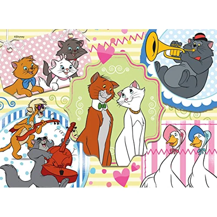 Liscianigiochi 91737 Disney Puzzle Maxifloor, 4 x 48 Teile, für Kinder ab 4 Jahren, Cartoon-Szenen, 35 x 25 cm – Bild 5