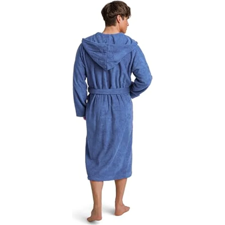 Möve Unisex-Bademantel Superwuschel Kapuze, Walkfrottee, Langform, ideal für Sauna & Spa, Uni – Bild 3