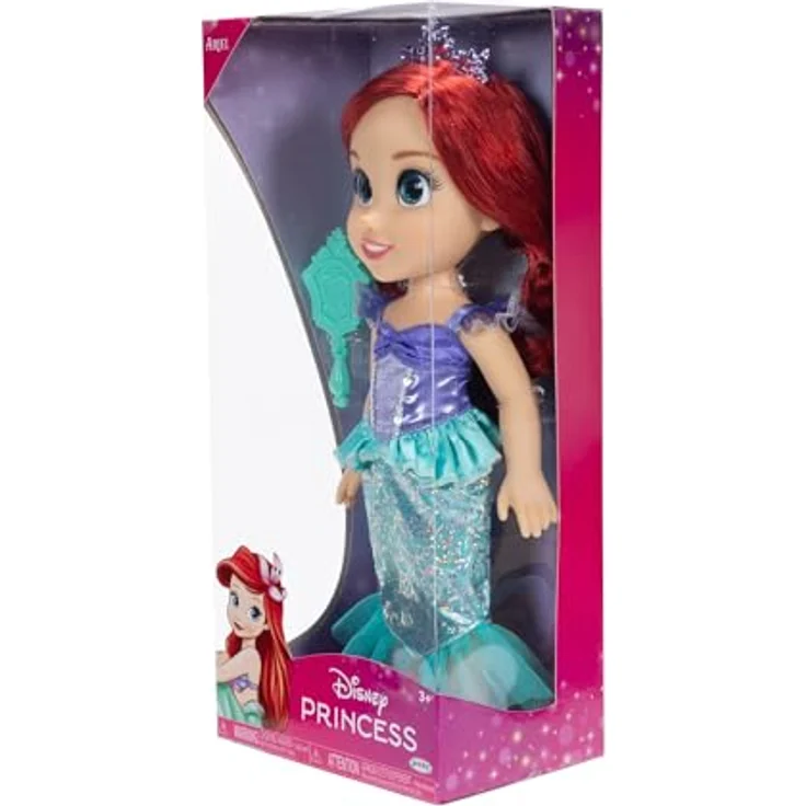 Jakks Pacific Babypuppe Disney Princess - Meine Freundin Arielle - ca. 35 cm, Meerjungfrauenkleid in Violett und Türkis-Tönen, mit RoyalReflection™ Augen – Bild 8