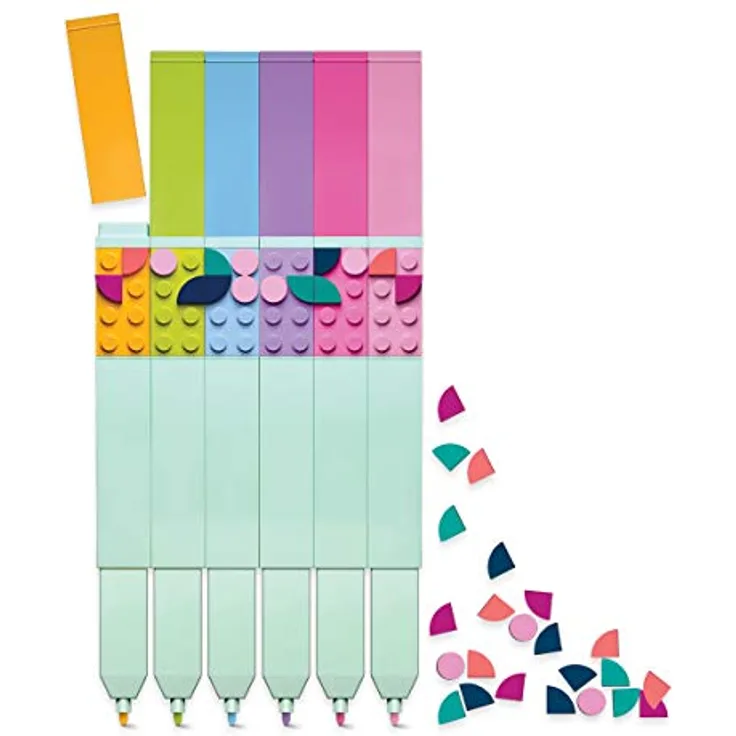 Lego DOTS 6er-Pack Marker mit schnell trocknender Tinte - Innovative Malwerkzeuge für angehende Lego Künstler - Preisvergleich