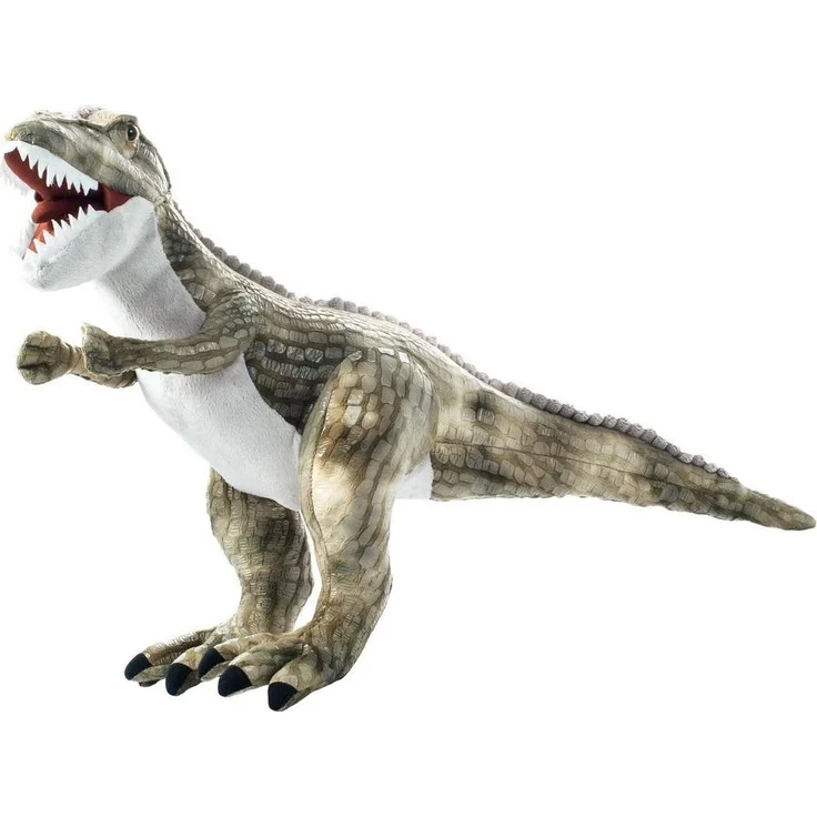 Beppe Maskottchen Tyrannosaurus, braun, 100 cm, aus hochwertigem Plüsch mit schuppenähnlicher Textur
