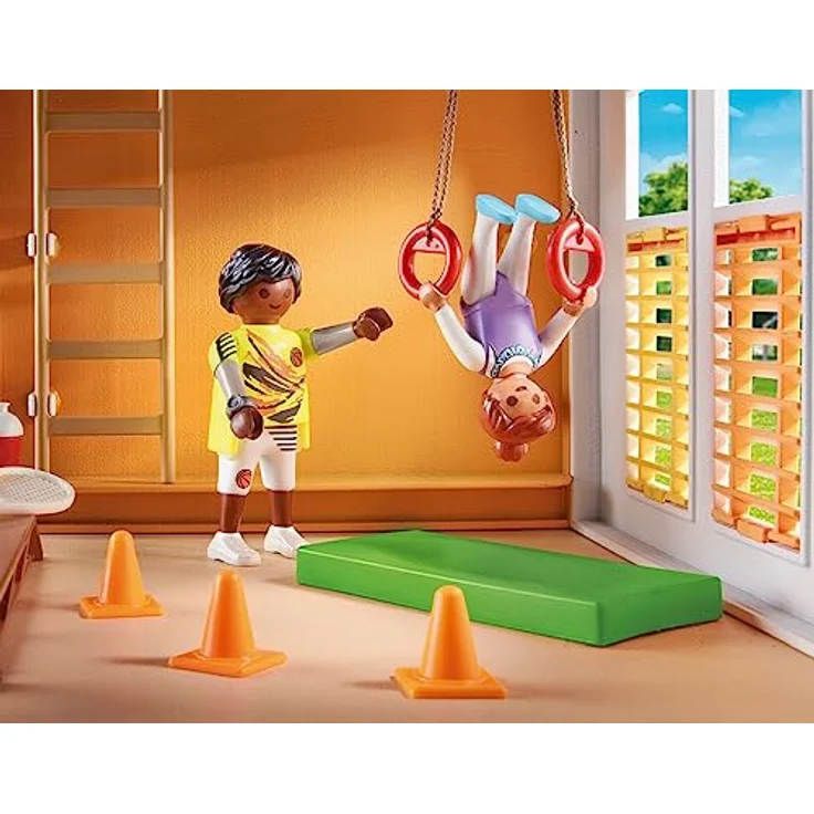 Playmobil® Anbau Turnhalle (71328), My City Life Konstruktions-Spielset, (72 St), Made in Germany – Bild 6