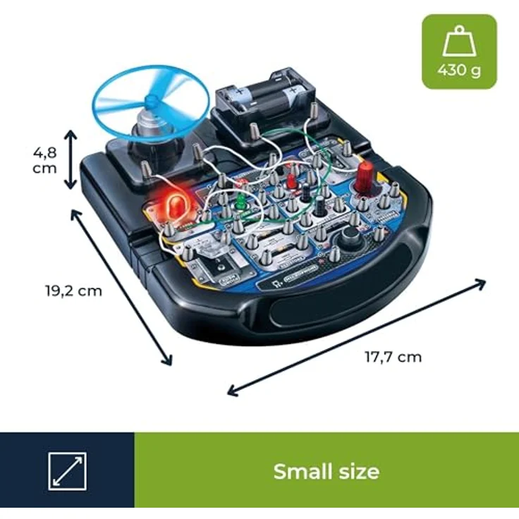 Velleman Elektronischer Projektbaukasten K8200, 18 Experimente mit LED, Ventilator und Sound für Kinder ab 8 Jahren – Bild 6