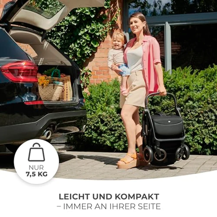 kk Kinderkraft APINO Buggy bis 22 kg, Liegebuggy, Leicht - 7,5kg, Automatisches zusammenklappen, Verstellbare Rückenlehne bis zur Liegeposition, ideal für Reisen, Grau – Bild 4