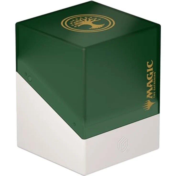 Ultimate Guard Boulder 100+ Magic: The Gathering "Guild Summit" - Selesnya, Kartenbox für bis zu 100 doppelt gesleevete Karten, Soft-Touch-Oberfläche mit Gildenwappen – Bild 1